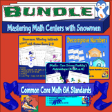 Snowman Math Bundle for Kindergarten and 1st Grades for Wi