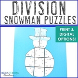 DIVISION How to Build a Snowman Math Activity | Winter Cen