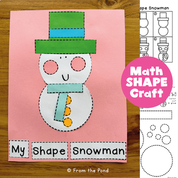 Preview of Snowman Math Craft