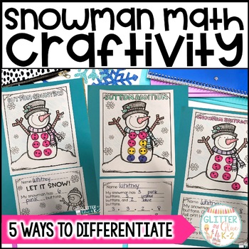 Snowman Counting Activity Plus Stacking for Winter Theme by Turner Tots