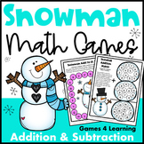 Fun Winter Math Activities - Snowman Math Games for Additi
