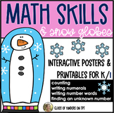 Snowman Math Skills: Practice Counting, Writing Numerals &