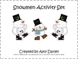 Snowman Math and Literacy Centers