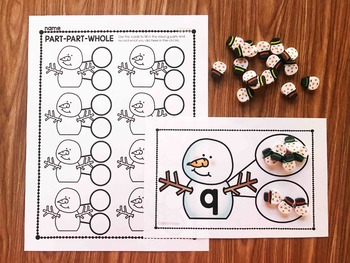 Snowman Mini Eraser Activities by Simply Kinder | TPT