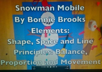 Preview of Snowman Mobile for Elementary