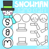 Snowman Name Craft