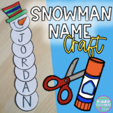 Snowman Name Craft - Christmas