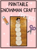 Snowman Name Craft Printable Freebie