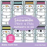 Counting to 120 Snowman Activity Cards