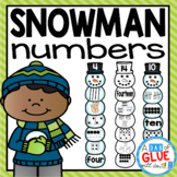 Snowman Matching Numbers Center | Representing Numbers in 