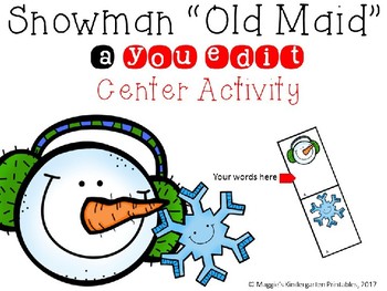 Preview of Snowman Center Activity