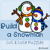 Snowman Phonics CVC and CVCe Puzzles