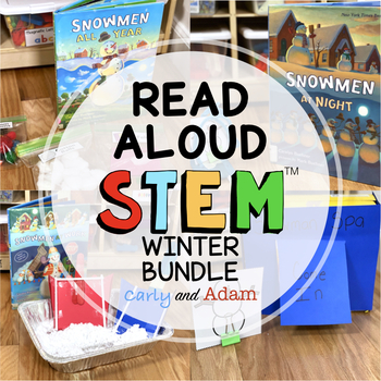 Preview of Snowman READ ALOUD STEM™ Challenges and Winter Activities BUNDLE
