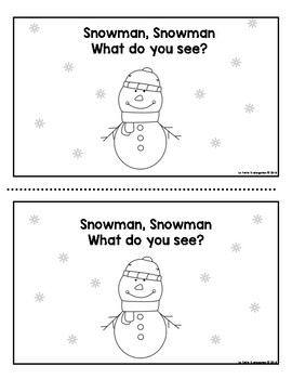 Snowman Reader by La Petite Kindergarten | Teachers Pay Teachers