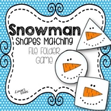 Snowman Shape Matching File Folder Game {WINTER}