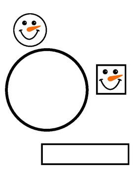 Preview of Snowman Shape Sorting