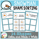 Shape Sorting Mats: Snowman