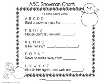 Building a Snowman, Shared Reading Set