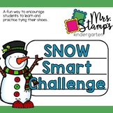 Winter Snowman Goal Setting Shoe Tying Incentive and Countdown