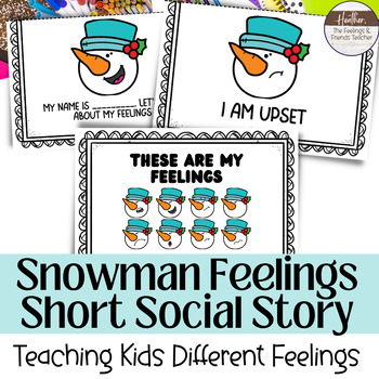 Preview of Snowman Short Story For Identifying and Labeling Emotions