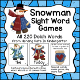 Snowman Sight Word Game