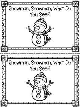 Snowman, Snowman, What Do You See? by Mrs Carr's Corner | TpT