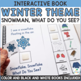 Winter Theme Snowman What Do You See? Interactive Adapted Book