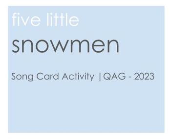 Preview of Snowman Song Cards