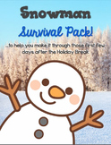 Snowman Survival Lit, Math, and Science Pack!