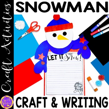Preview of Snowman Template - Snowmen at Night Craft - How to Build a Snowman