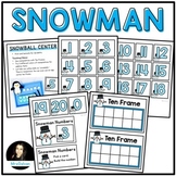 FREE Snowman Numbers and Ten Frames Winter theme
