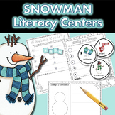 Snowman Themed Literacy Activities; write the room, making
