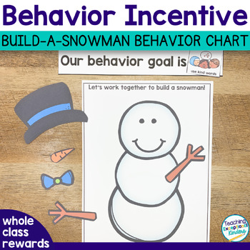 Preview of Build a Snowman Whole Class Reward System Behavior Incentive Charts