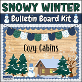 Snowman Winter Cabin Bulletin Board Kit-December/January T