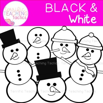 Free Snowman Winter Clip Art by Terrific Teaching Tactics | TpT