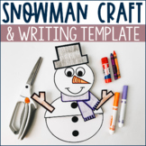 Snowman Winter Craft | Winter Writing Template | Snowman W