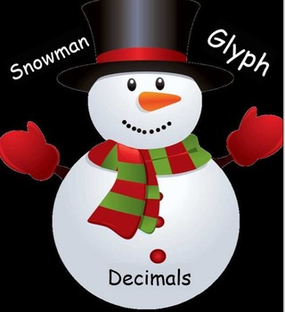 Preview of Snowman Winter Decimal Operations Glyph