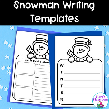 Preview of Snowman Winter Writing Activity and Bulletin Board Lettering