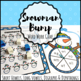 Snowman Vowel Word Work Game