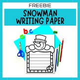 Snowman Writing Paper Template | Winter Writing Freebie