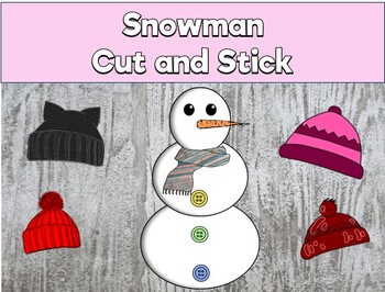 Preview of Snowman cut and stick
