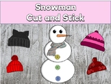 Snowman cut and stick