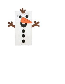 Preview of Snowman puppet