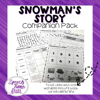 Preview of Snowman's Story Companion