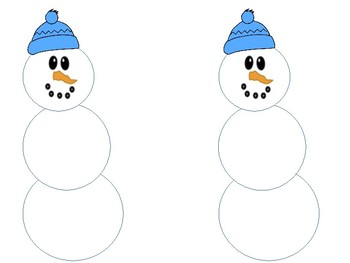 Preview of Snowman math workmat