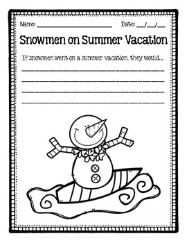 Snowmen All Year Activity Pack by Emily Petersen | TpT