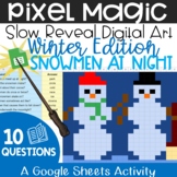 Snowmen At Night - A Pixel Art Activity