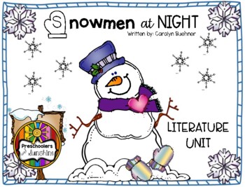 Preview of Snowmen At Night Literature Unit