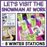 Snowmen At Work | Snowman At Night Activities | First Grad