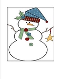 Snowmen Bingo for Preschoolers